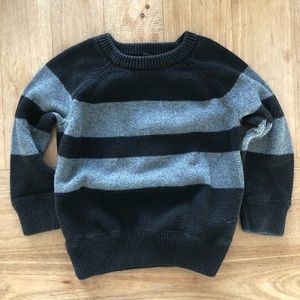 Baby Gap black and grey striped sweater